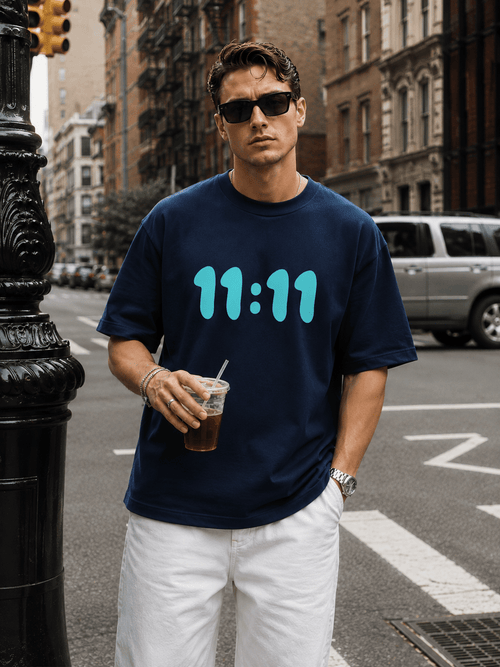 11:11 Unisex Oversized Classic T-Shirt - Kiano supima cotton gsm