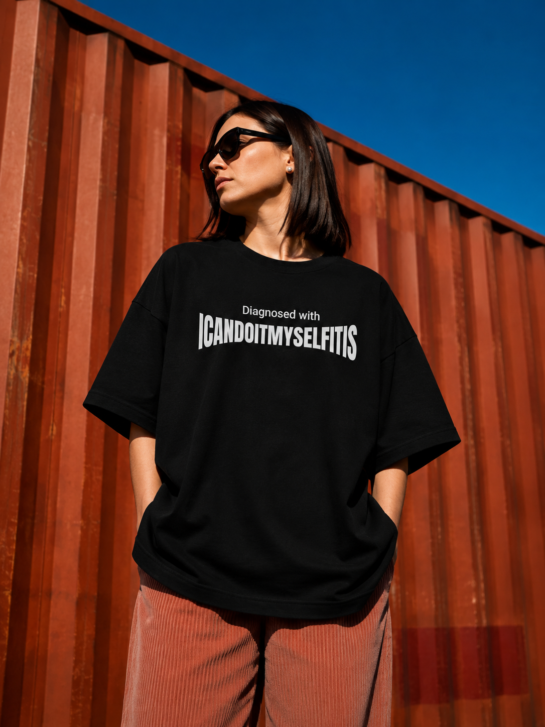 Icandoitmyselfitis Unisex Oversized Classic T-Shirt