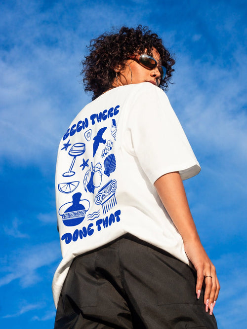 Been There Done That Oversized Graphic T-Shirt - Kiano supima cotton gsm