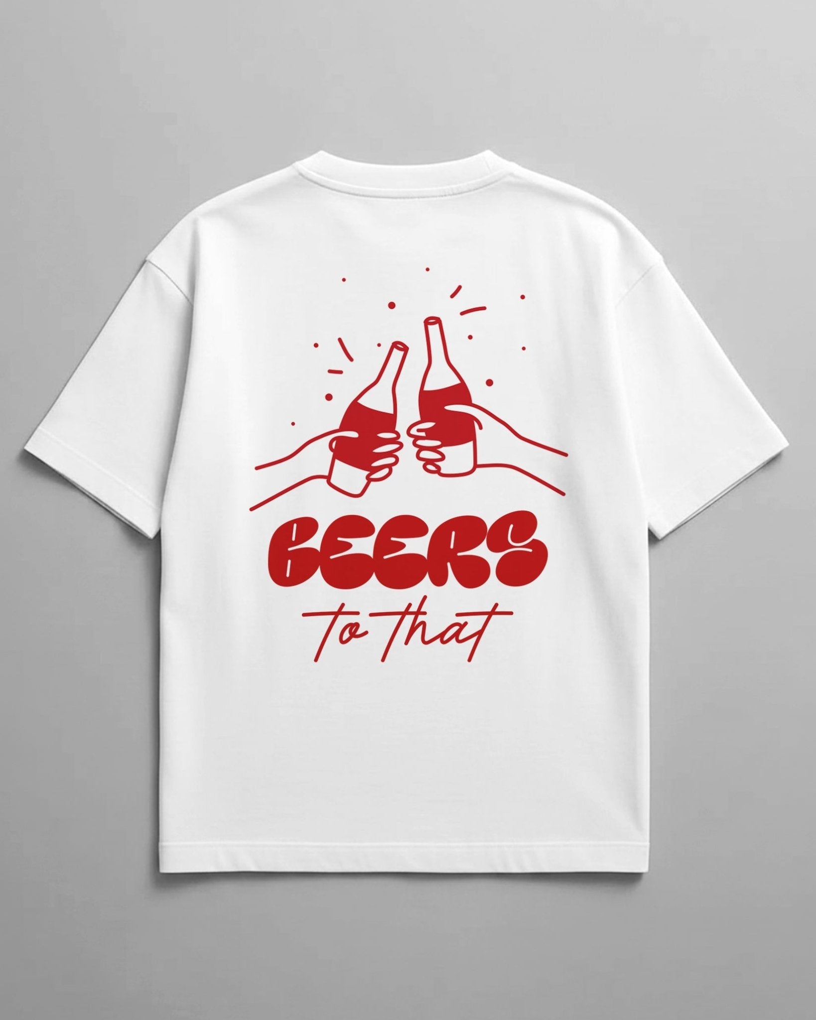 Beers To That Unisex Oversized Classic T-Shirt - Kiano supima cotton gsm