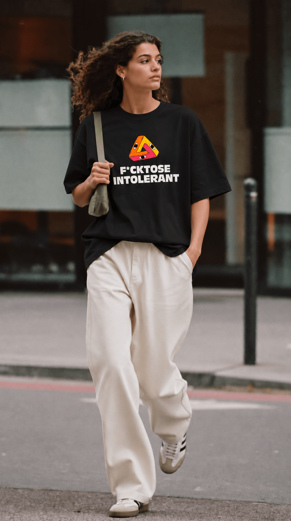 F*cktose Intolerant Oversized Classic T-Shirt - Kiano supima cotton gsm