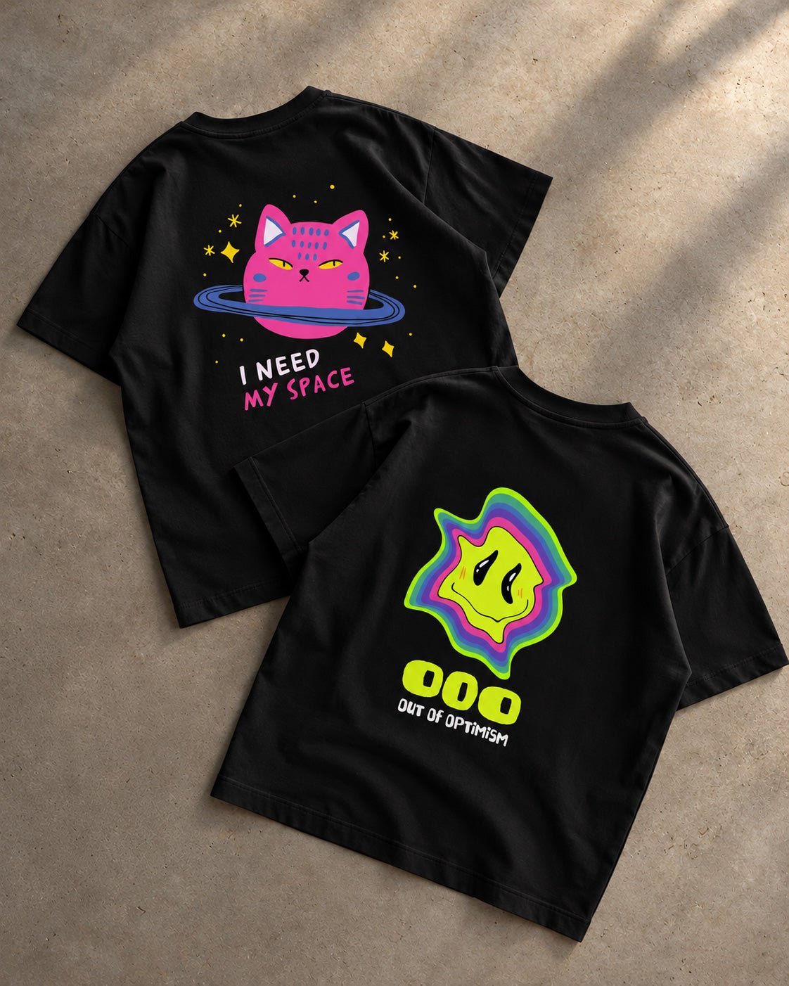 I Need My Space + OOO Combo - Kiano supima cotton gsm