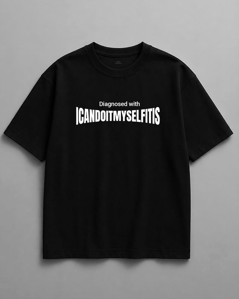 Icandoitmyselfitis Unisex Oversized Classic T-Shirt - Kiano supima cotton gsm