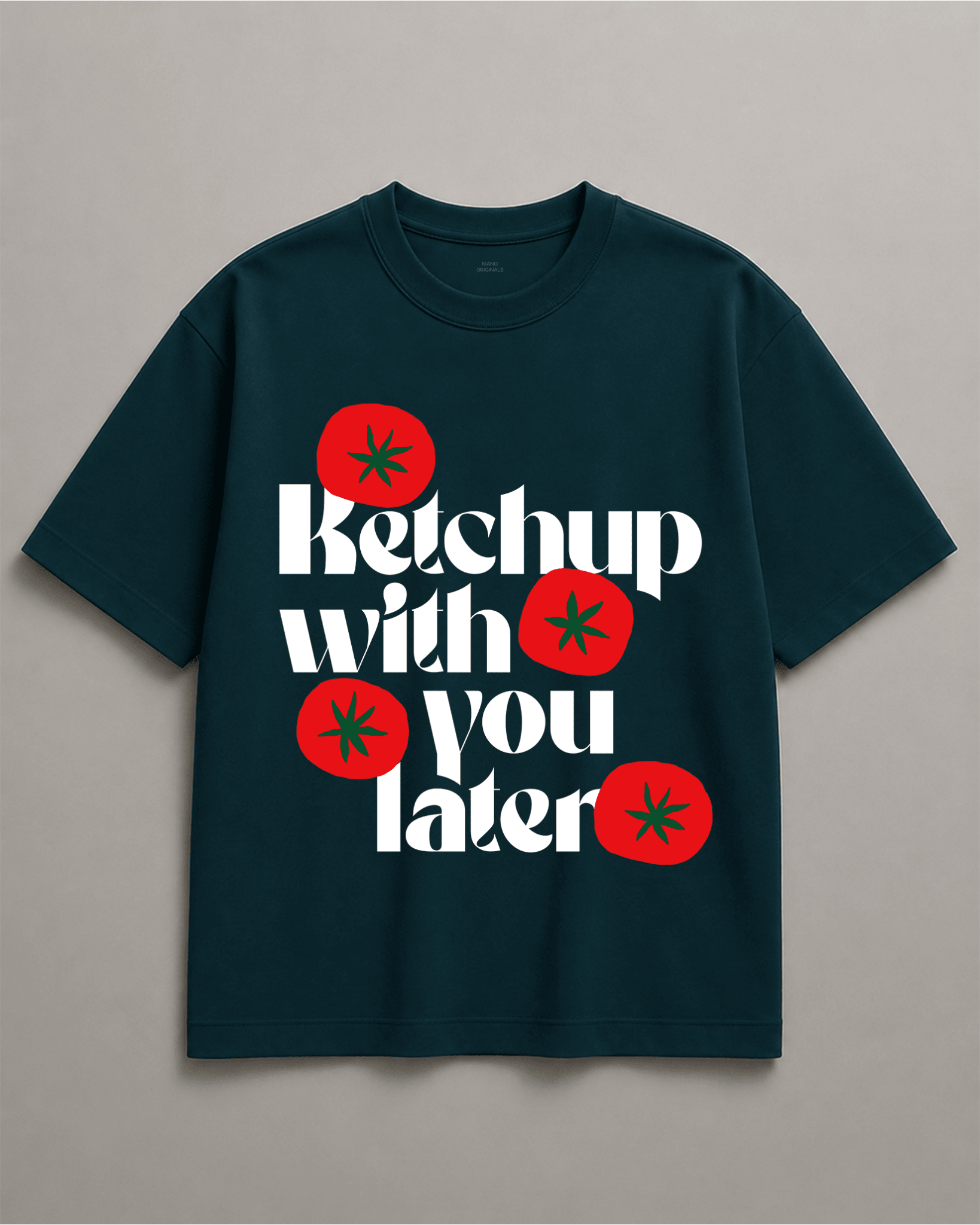 Ketchup With You Later — Kiano oversized graphic t-shirt
