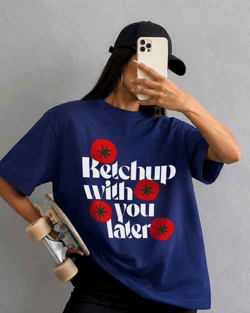 Ketchup With You Later — Kiano oversized graphic t-shirt