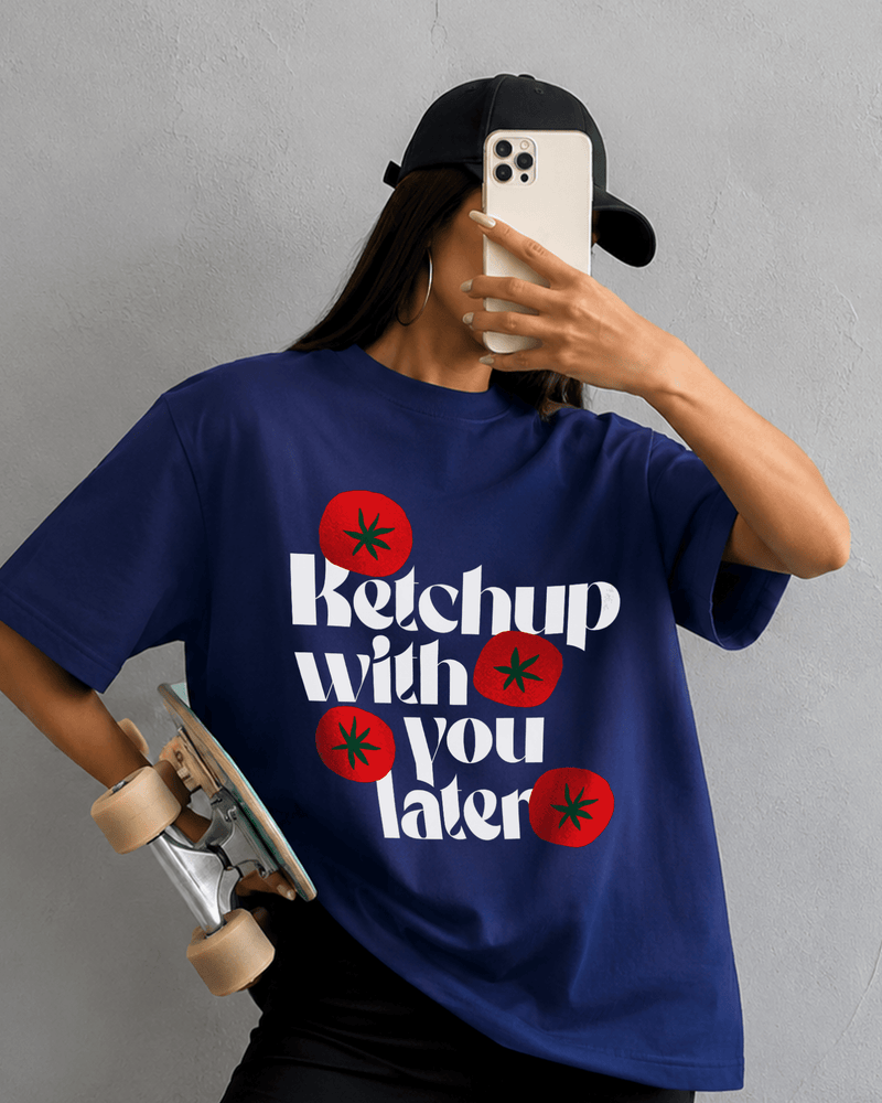 Ketchup With You Later — Kiano oversized graphic t-shirt