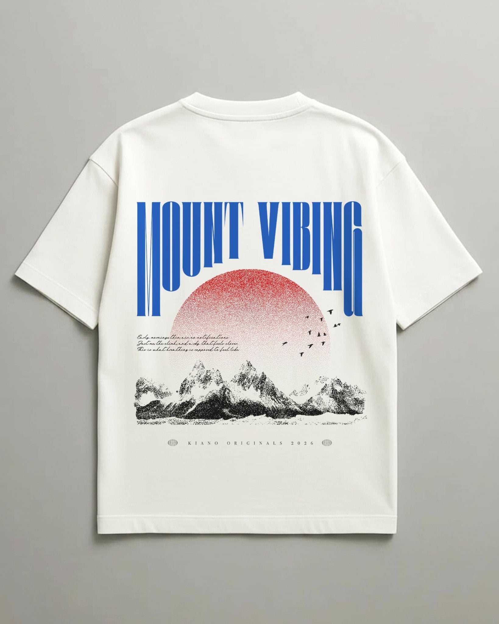 Mount Vibing Unisex Terry Oversized Fit - Kiano supima cotton gsm