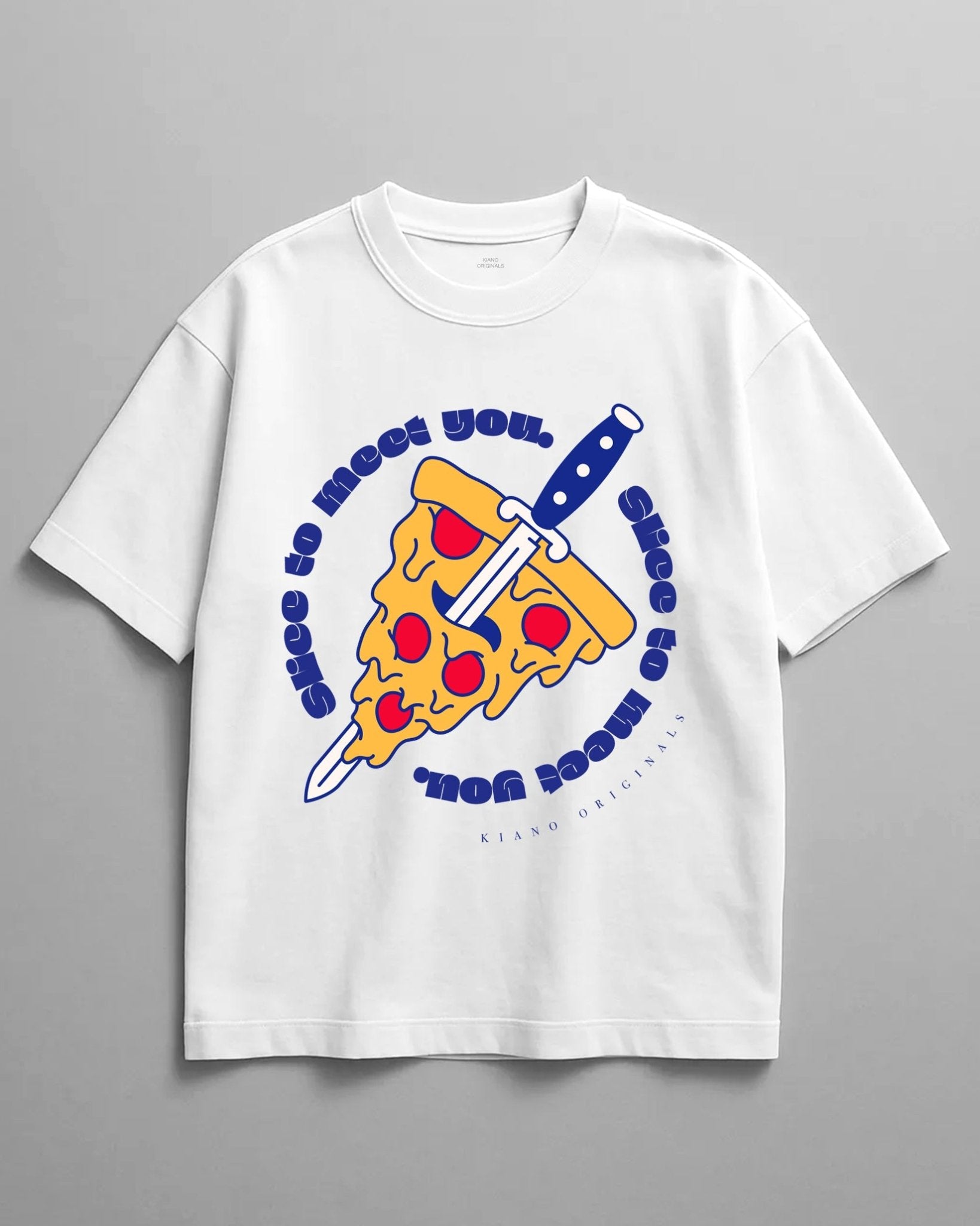 Slice To Meet You Unisex Oversized Classic T-Shirt - Kiano supima cotton gsm