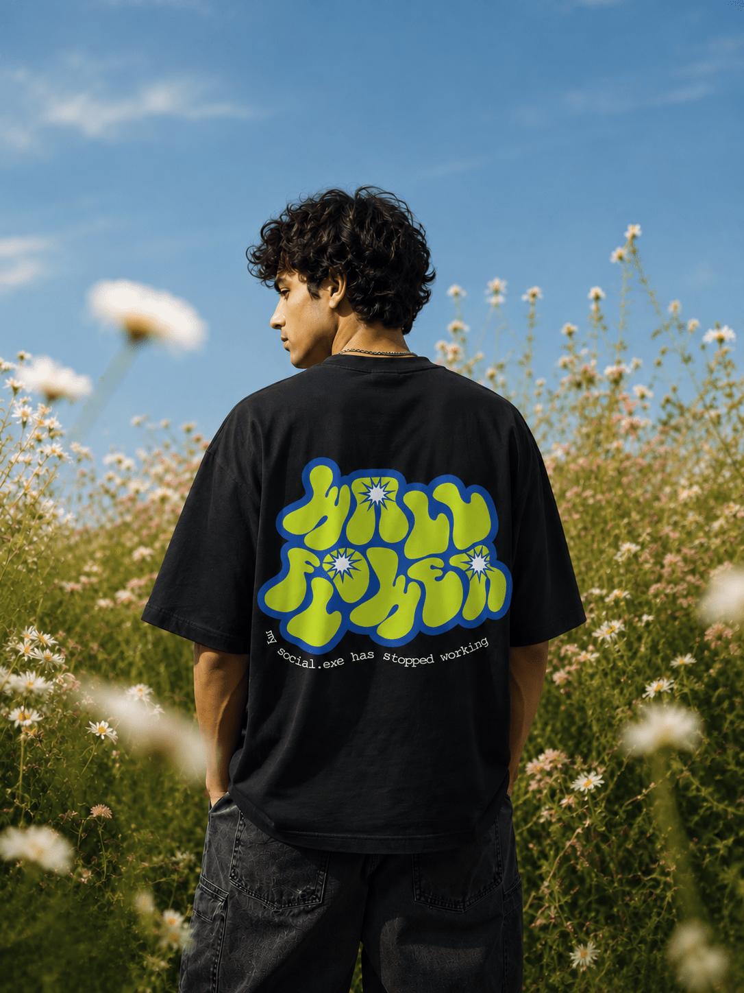Wallflower Dark Unisex Oversized Classic T-Shirt - Kiano supima cotton gsm
