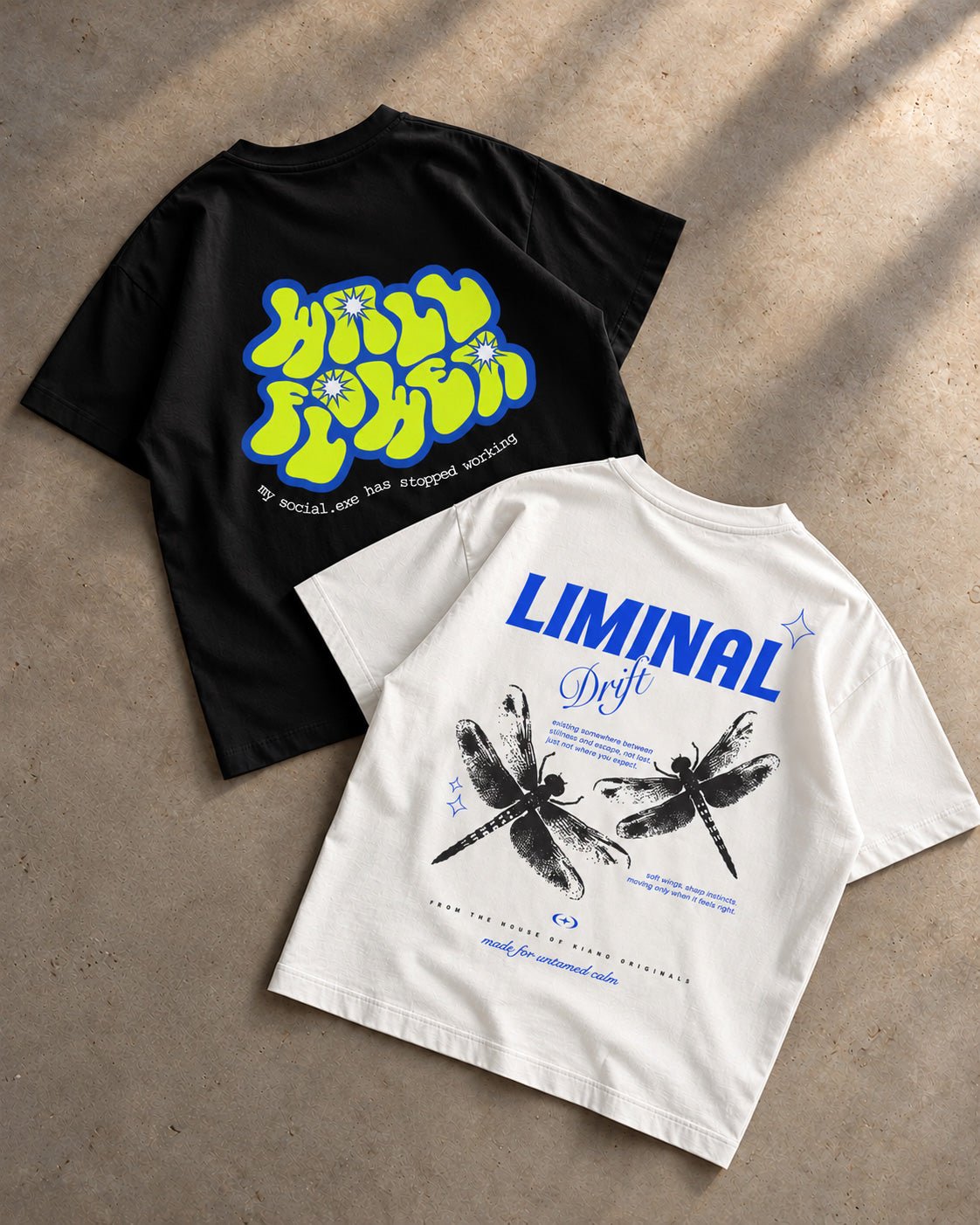 Wallflower + Liminal Drift Combo - Kiano supima cotton gsm