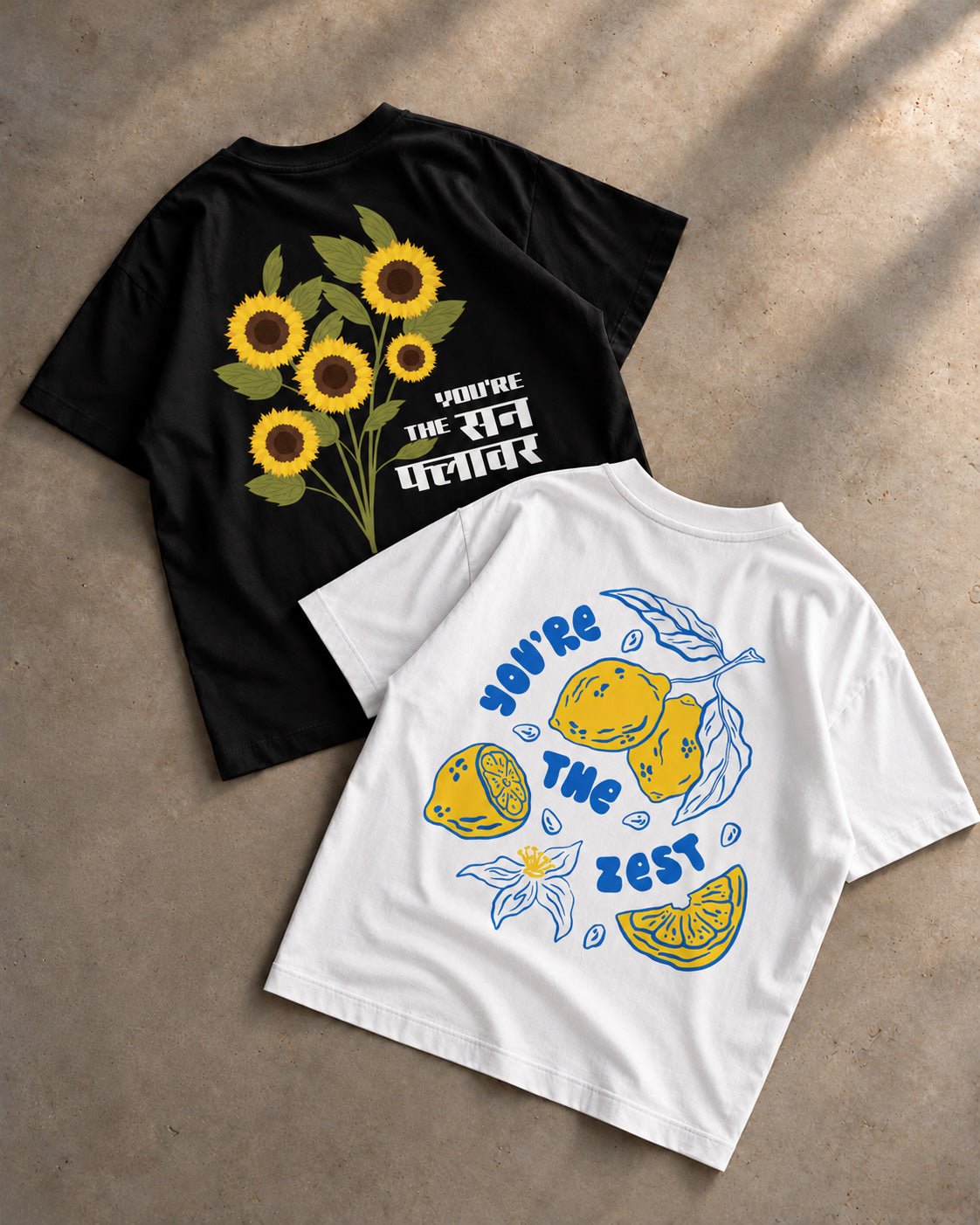 You're The Sunflower + You're The Zest Combo - Kiano supima cotton gsm